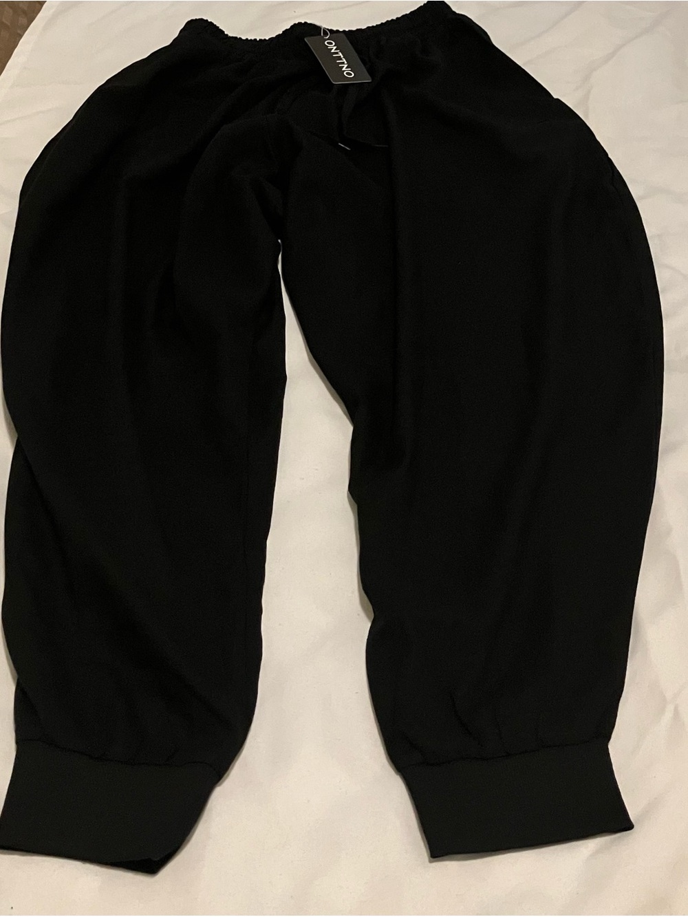 ONTTNO Size L Black Women’s Jogger Pants - Tags On!